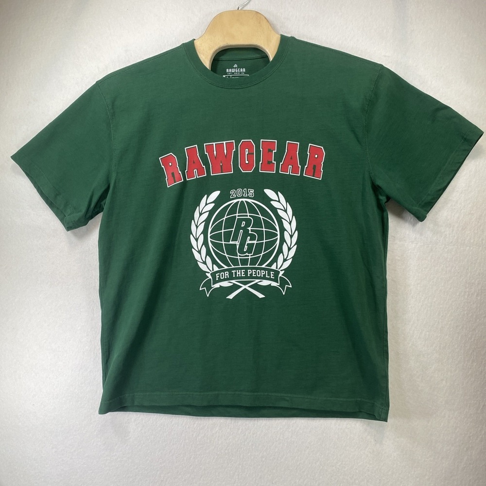 Rawgear Zoo Culture Green Men's T-shirt Bradley Martin Gym Lifting Large C121